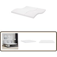 Vidaxl - Schaumstoffmatratze Weiß 200x200 cm 7-Zonen Härtegrad 20 ild - Schaumstoffmatratze - Matratze - Doppelbettmatratze - Bettwäsche von VIDAXL