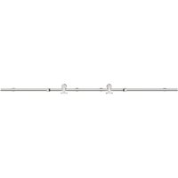 Vidaxl - Schiebetür-Beschlagsatz 200 cm Edelstahl Silbern von VIDAXL