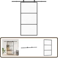 Vidaxl - Schiebetür mit Beschlag 102x205 cm ESG-Glas & Aluminium Vidaxl - Schiebetür mit Beschlag 102x205 cm ESG-Glas & Aluminium von VIDAXL