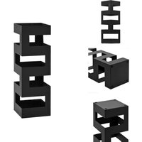 Schirmständer - Living Regenschirmständer Tetris Stahl Schwarz - Schwarz von VIDAXL