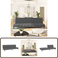 Schlafsofa 2-Sitzer Dunkelgrau Samt - Samtsofa - Schlafsofa - Gästebett - Wohnraumgestaltung - Gemütliches Sofa Schlafsofa 2-Sitzer Dunkelgrau Samt - Samtsofa - Schlafsofa - Gästebett - Wohnraumgestaltung - Gemütliches Sofa von VIDAXL