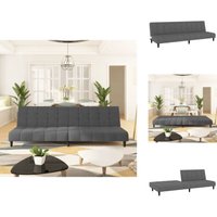 Schlafsofa 2-Sitzer Dunkelgrau Samt - Samtsofa - Schlafsofa - Gästebett - Wohnraumgestaltung - Gemütliches Sofa Schlafsofa 2-Sitzer Dunkelgrau Samt - Samtsofa - Schlafsofa - Gästebett - Wohnraumgestaltung - Gemütliches Sofa von VIDAXL