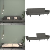 Schlafsofa 2-Sitzer Dunkelgrau Samt - Samtsofa - Schlafsofa - Gästebett - Wohnzimmersofa - Couchtisch - Home & Living Schlafsofa 2-Sitzer Dunkelgrau Samt - Samtsofa - Schlafsofa - Gästebett - Wohnzimmersofa - Couchtisch - Home & Living von VIDAXL