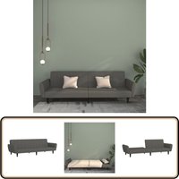 Schlafsofa 2-Sitzer Dunkelgrau Samt - Samtsofa - Schlafsofa - Gästebett - Wohnzimmersofa - Couchtisch Schlafsofa 2-Sitzer Dunkelgrau Samt - Samtsofa - Schlafsofa - Gästebett - Wohnzimmersofa - Couchtisch von VIDAXL