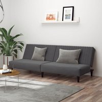 Vidaxl - Schlafsofa 2-Sitzer Dunkelgrau Samt 757539 Vidaxl - Schlafsofa 2-Sitzer Dunkelgrau Samt 757539 von VIDAXL