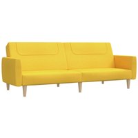 Schlafsofa 2-Sitzer Gelb Stoff Vidaxl von VIDAXL