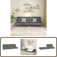 Schlafsofa 2-Sitzer Hellgrau Stoff - Schlafsofa - Couchtisch - Wohnraumgestaltung - Gästezimmer - Kleines Apartment Schlafsofa 2-Sitzer Hellgrau Stoff - Schlafsofa - Couchtisch - Wohnraumgestaltung - Gästezimmer - Kleines Apartment von VIDAXL