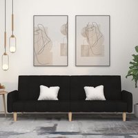 Schlafsofa 2-Sitzer Schwarz Stoff Vidaxl 610798 Schlafsofa 2-Sitzer Schwarz Stoff Vidaxl 610798 von VIDAXL