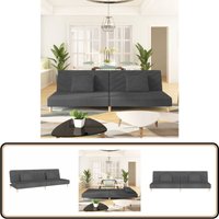 Schlafsofa 2-Sitzer mit 2 Kissen Dunkelgrau Stoff - Schlafsofa - Couchtisch - Wohnraumgestaltung - Gästezimmer - Kleines Apartment Schlafsofa 2-Sitzer mit 2 Kissen Dunkelgrau Stoff - Schlafsofa - Couchtisch - Wohnraumgestaltung - Gästezimmer - Kleines Apartment von VIDAXL