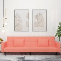 Schlafsofa 2-Sitzer mit 2 Kissen Rosa Samt Vidaxl 375640 Schlafsofa 2-Sitzer mit 2 Kissen Rosa Samt Vidaxl 375640 von VIDAXL