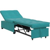Schlafsofa 3-in-1 Ausziehdesign Türkis Samt Vidaxl Schlafsofa 3-in-1 Ausziehdesign Türkis Samt Vidaxl von VIDAXL