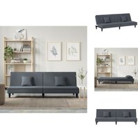 Vidaxl - Schlafsofa Dunkelgrau Samt - Samtsofa - Schlafsofa - Wohnlandschaft - Gästebett - Sofa Bett Vidaxl - Schlafsofa Dunkelgrau Samt - Samtsofa - Schlafsofa - Wohnlandschaft - Gästebett - Sofa Bett von VIDAXL