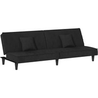 Vidaxl - Schlafsofa,Wohnzimmersofa Schwarz Samt von VIDAXL