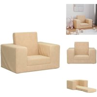Schlafsofa für Kinder Creme Weicher Plüsch - Kinder Schlafsofa - Sofa Kinder - Kindersofa - Couch Kinder Schlafsofa für Kinder Creme Weicher Plüsch - Kinder Schlafsofa - Sofa Kinder - Kindersofa - Couch Kinder von VIDAXL