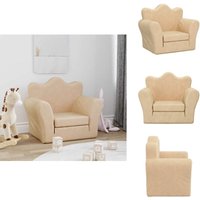 Schlafsofa für Kinder Creme Weicher Plüsch - Kindersofa - Kindersofas - Kindercouch - Kinderzimmer Sofa Schlafsofa für Kinder Creme Weicher Plüsch - Kindersofa - Kindersofas - Kindercouch - Kinderzimmer Sofa von VIDAXL