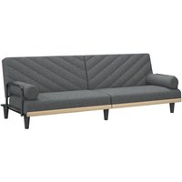 Schlafsofa mit Armlehnen Dunkelgrau Stoff Vidaxl von VIDAXL