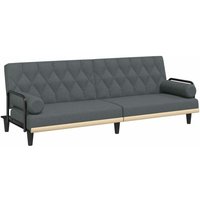 Schlafsofa mit Armlehnen Dunkelgrau Stoff Vidaxl Schlafsofa mit Armlehnen Dunkelgrau Stoff Vidaxl von VIDAXL