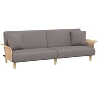 Schlafsofa mit Armlehnen Taupe Stoff Vidaxl Schlafsofa mit Armlehnen Taupe Stoff Vidaxl von VIDAXL
