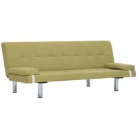 Schlafsofa mit zwei Kissen Grün Polyester vidaXL von VIDAXL