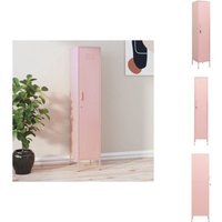 Schließfachschrank Rosa 35x46x180 cm Stahl - Schliessfachschrank - Rosa Schrank - Metallschrank - Garderobe - Aufbewahrungsraum Schließfachschrank Rosa 35x46x180 cm Stahl - Schliessfachschrank - Rosa Schrank - Metallschrank - Garderobe - Aufbewahrungsraum von VIDAXL