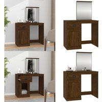 Vidaxl - Schminktisch mit Spiegel Braun Eichen-Optik 90x50x132,5 cm - Schminktisch - Kosmetiktisch - Badezimmermöbel - Spiegelschrank - Makeup Tisch Vidaxl - Schminktisch mit Spiegel Braun Eichen-Optik 90x50x132,5 cm - Schminktisch - Kosmetiktisch - Badezimmermöbel - Spiegelschrank - Makeup Tisch von VIDAXL