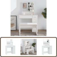 Schminktisch mit Spiegel Hochglanz-Weiß 86,5x35x136 cm - Schminktisch - Kosmetikschrank - Badezimmermöbel - Spiegelschrank - Weißer Schminktisch Schminktisch mit Spiegel Hochglanz-Weiß 86,5x35x136 cm - Schminktisch - Kosmetikschrank - Badezimmermöbel - Spiegelschrank - Weißer Schminktisch von VIDAXL