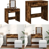 Schminktisch mit Spiegel Räuchereiche 73x46,5x120 cm - Schminktisch - Kosmetikschrank - Schreibtisch - Badezimmermöbel - Spiegelkommode - Home & Schminktisch mit Spiegel Räuchereiche 73x46,5x120 cm - Schminktisch - Kosmetikschrank - Schreibtisch - Badezimmermöbel - Spiegelkommode - Home & von VIDAXL