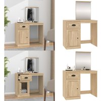 Vidaxl - Schminktisch mit Spiegel Sonoma-Eiche 90x50x132,5 cm - Schminktisch - Kosmetiktisch - Badezimmermöbel - Spiegelschrank - Makeup Tisch - Home Vidaxl - Schminktisch mit Spiegel Sonoma-Eiche 90x50x132,5 cm - Schminktisch - Kosmetiktisch - Badezimmermöbel - Spiegelschrank - Makeup Tisch - Home von VIDAXL