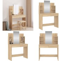 Schminktisch mit Spiegel Sonoma-Eiche 96x39x142 cm - Schminktisch - Kosmetikschrank - Frisiertisch - Badezimmermöbel - Spiegelschrank - Home & Living Schminktisch mit Spiegel Sonoma-Eiche 96x39x142 cm - Schminktisch - Kosmetikschrank - Frisiertisch - Badezimmermöbel - Spiegelschrank - Home & Living von VIDAXL