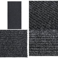 Schmutzfangläufer 100x200 cm Anthrazit - Schmutzfangmatte - Laufmatte - Flurmatten - Treppenlaufmatte - Anthrazit - Home & Living von VIDAXL