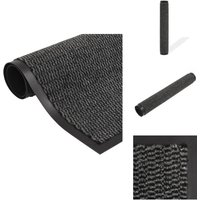Schmutzfangmatte Rechteckig Getuftet 120x180 cm Anthrazit - Schmutzfangmatte - Eingangsmatte - Türmatte - Treppenmatte - Anthrazit von VIDAXL