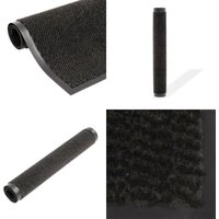 Schmutzfangmatte Rechteckig Getuftet 120x180 cm Schwarz - Schmutzfangmatte - Eingangsbereich - Türmatte - Treppenmatte - Küche - Home & Living von VIDAXL