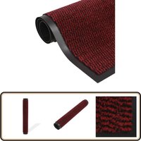 Schmutzfangmatte Rechteckig Getuftet 80x120 cm Rot - Schmutzfangmatte - Eingangsmatte - Türmatte - Fußmatte - pvc Matten von VIDAXL