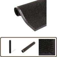 Schmutzfangmatte Rechteckig Getuftet 90x150 cm Schwarz - Schmutzfangmatte - Eingangsmatte - Türmatte - Treppenmatte - Polypropylenmatte von VIDAXL
