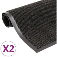 Schmutzfangmatten 2 Stk. Rechteckig Getuftet 60x90 cm Schwarz Vidaxl Schmutzfangmatten 2 Stk. Rechteckig Getuftet 60x90 cm Schwarz Vidaxl von VIDAXL