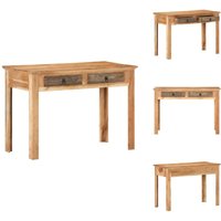 Schreibtisch 110x50x75 cm Recyceltes Massivholz - Holz Schreibtisch - Vintage Schreibtisch - Büro Schreibtisch - Altholz Schreibtisch - Recyceltes von VIDAXL