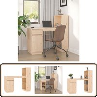 Schreibtisch 110x53x117 cm Massivholz Kiefer - Kiefernholzmöbel - Schreibtisch Massiv - Holztisch - Home Office - Arbeitsplatzgestaltung Schreibtisch 110x53x117 cm Massivholz Kiefer - Kiefernholzmöbel - Schreibtisch Massiv - Holztisch - Home Office - Arbeitsplatzgestaltung von VIDAXL