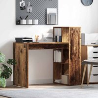 Vidaxl - Tisch mit Regal Altholz 108 x 55 x 103,5 cm Holzwerkstoff von VIDAXL