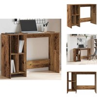 Vidaxl - Schreibtisch Altholz-Optik 102,5x35x75 cm Holzwerkstoff - Schreibtisch - Schreibtische - Bürotisch - Arbeitstisch von VIDAXL