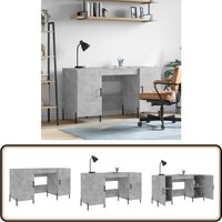 Schreibtisch Betongrau 140x50x75 cm Holzwerkstoff - Bürostuhl - Schreibtisch - Home Office - Arbeitsplatzgestaltung - Industriedesign Schreibtisch Betongrau 140x50x75 cm Holzwerkstoff - Bürostuhl - Schreibtisch - Home Office - Arbeitsplatzgestaltung - Industriedesign von VIDAXL