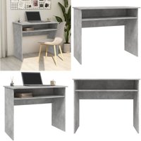 Schreibtisch Betongrau 90x50x74 cm Holzwerkstoff - Schreibtisch - Holzwerkstoff Schreibtisch - Moderner Schreibtisch - Grauer Schreibtisch - Kleiner von VIDAXL