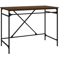 Schreibtisch Braun Eichen-Optik 100x50x75cm Holzwerkstoff Eisen - Vidaxl Schreibtisch Braun Eichen-Optik 100x50x75cm Holzwerkstoff Eisen - Vidaxl von VIDAXL