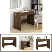 Schreibtisch Braun Eichen-Optik 101x50x76,5 cm Holzwerkstoff - Schreibtisch - Bürostuhl - Home Office - Arbeitsplatz - Eiche Optik von VIDAXL