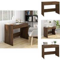 Vidaxl - Schreibtisch Braun Eichen-Optik 101x50x76,5 cm Holzwerkstoff - Schreibtisch - Bürostuhl - Home Office - Arbeitsplatz - Eiche Optik von VIDAXL