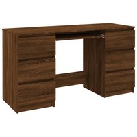 Bonnevie - Computertisch,Schreibtisch Braun Eichen-Optik 140x50x77 cm Holzwerkstoff vidaXL von BONNEVIE