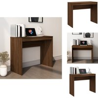 Schreibtisch Braun Eichen-Optik 90x40x72 cm Holzwerkstoff - Eichendekor - Schreibtisch - Home Office - Bürostuhl - Holzwerkstoff von VIDAXL