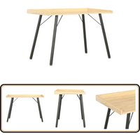 Schreibtisch Eiche 90×50×79 cm - Schreibtisch - Eiche Optik - Schwarzer Schreibtisch - Home Office Möbel - Bürostuhl von VIDAXL