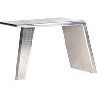Schreibtisch Flugzeugflügel-Optik Silbern 112x50x76 cm Metall vidaXL von VIDAXL
