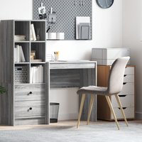 Schreibtisch Grau Sonoma Spanplatte 70 x 40 x 76 cm Einfach vidaXL111855 von VIDAXL