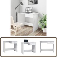 Schreibtisch Hochglanz-Weiß 100×50×76 cm Holzwerkstoff - Schreibtisch - Bürostuhl - Home Office - Weißer Schreibtisch - Moderner Schreibtisch von VIDAXL